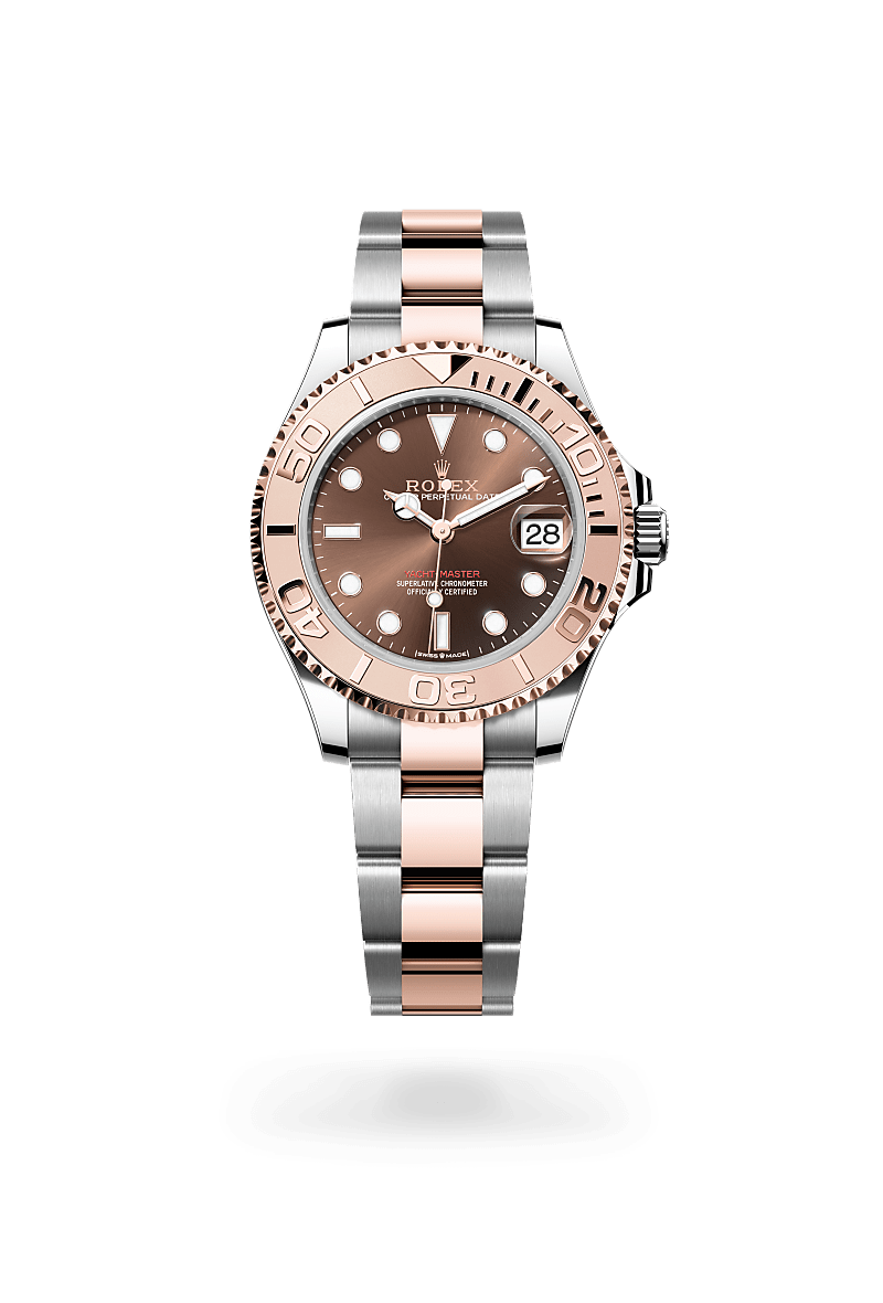 Rolex Yacht-Master in Everose Rolesor and Chocolate Dial, M268621-0003 | Polacheck's Jewelers