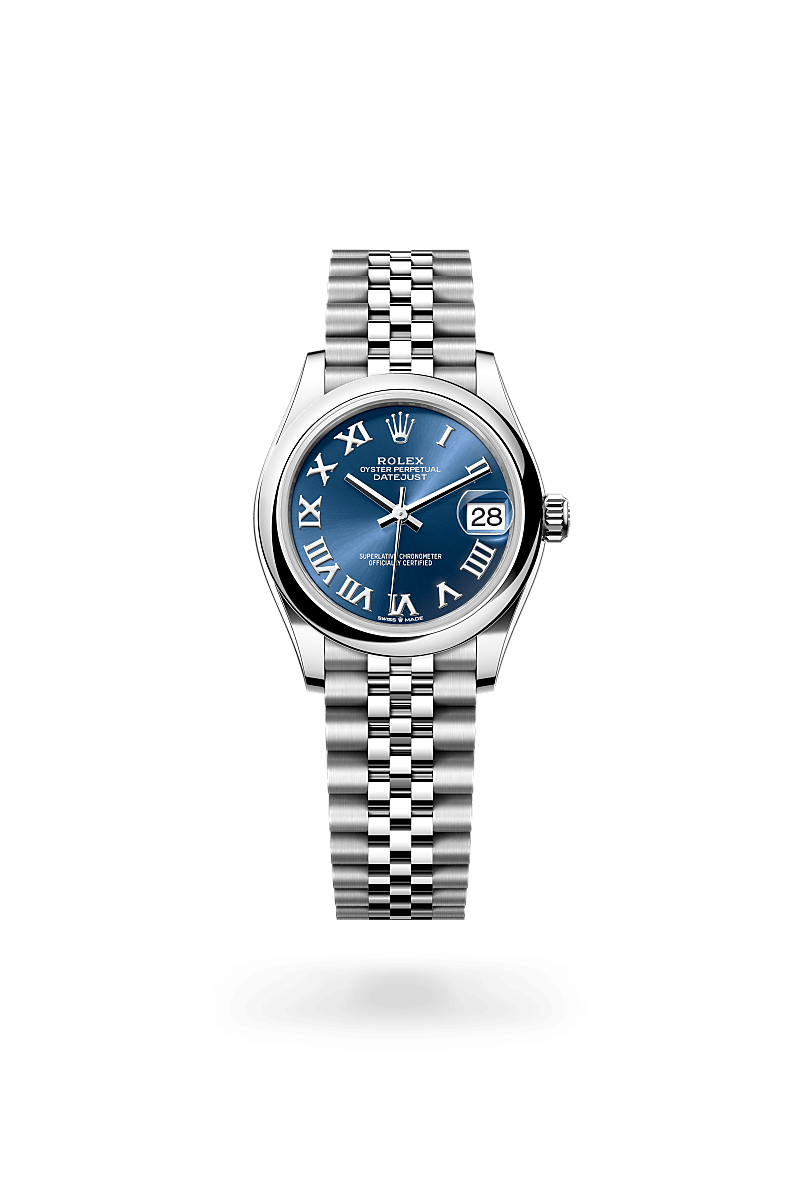 Rolex Datejust 31 Oystersteel in Bright Blue Dial, M278240-0018 | Polacheck's Jewelers