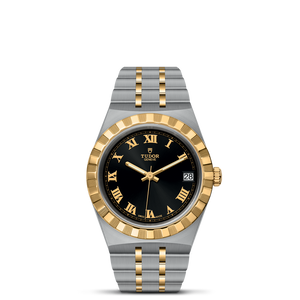 TUDOR Royal M28403-0003 – 34mm Black Dial Two-Tone Watch