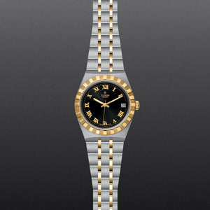 TUDOR Royal M28403-0003 – 34mm Black Dial Two-Tone Watch