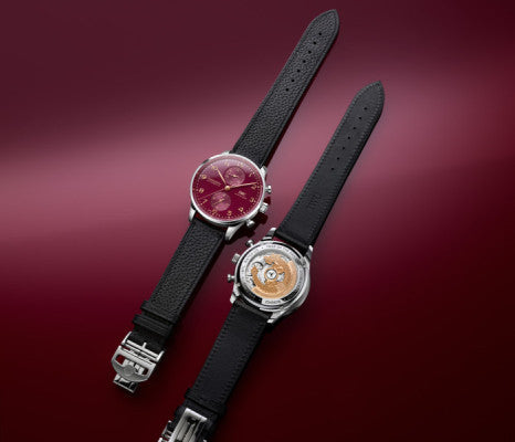 IWC Schaffhausen - Welcomes the Year of the Dragon with a Limited-Edition Portugieser Chronograph Featuring a Burgundy Dial, in Collaboration with Polacheck’s Jewelers.