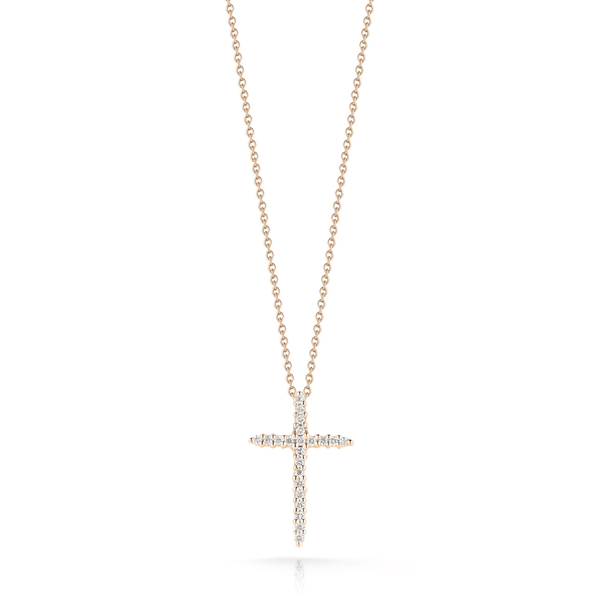 Diamond Sliver Cross Pendant | 0.10tw