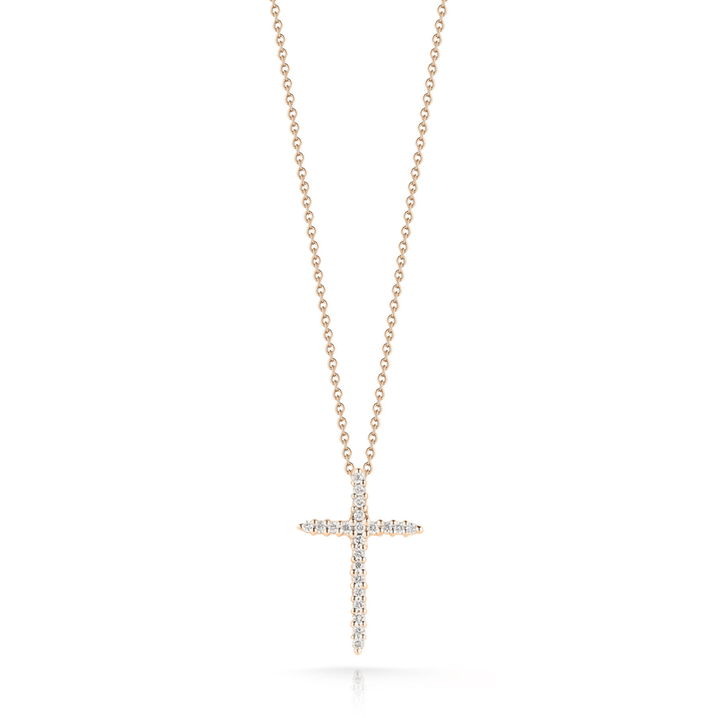 Diamond Sliver Cross Pendant | 0.10tw