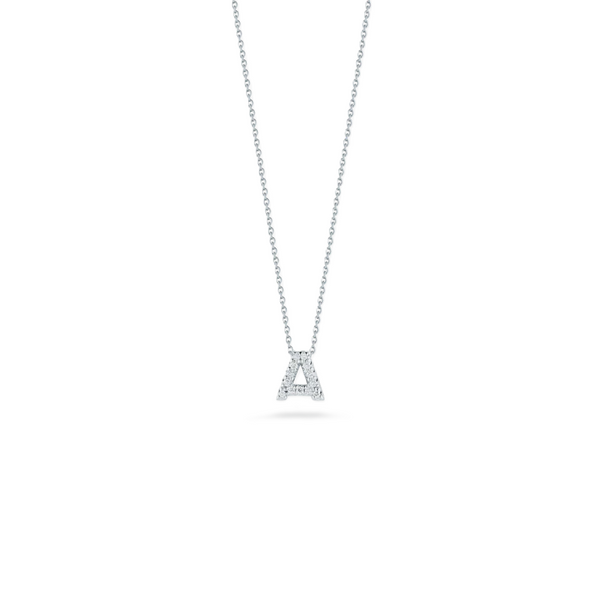 Diamond Love Letter Pendant "A" | 0.06tw