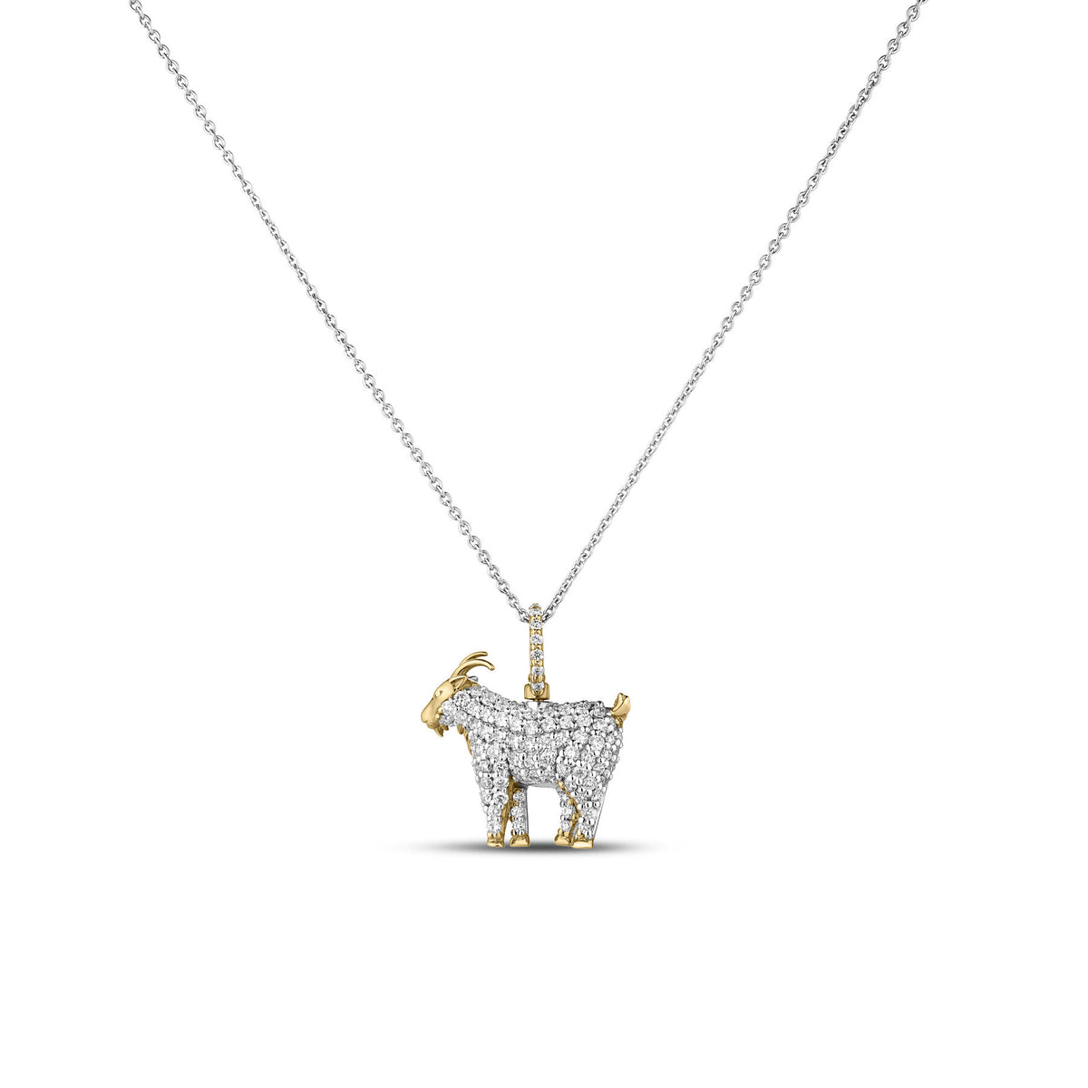 Diamond Goat Pendant | .58tw