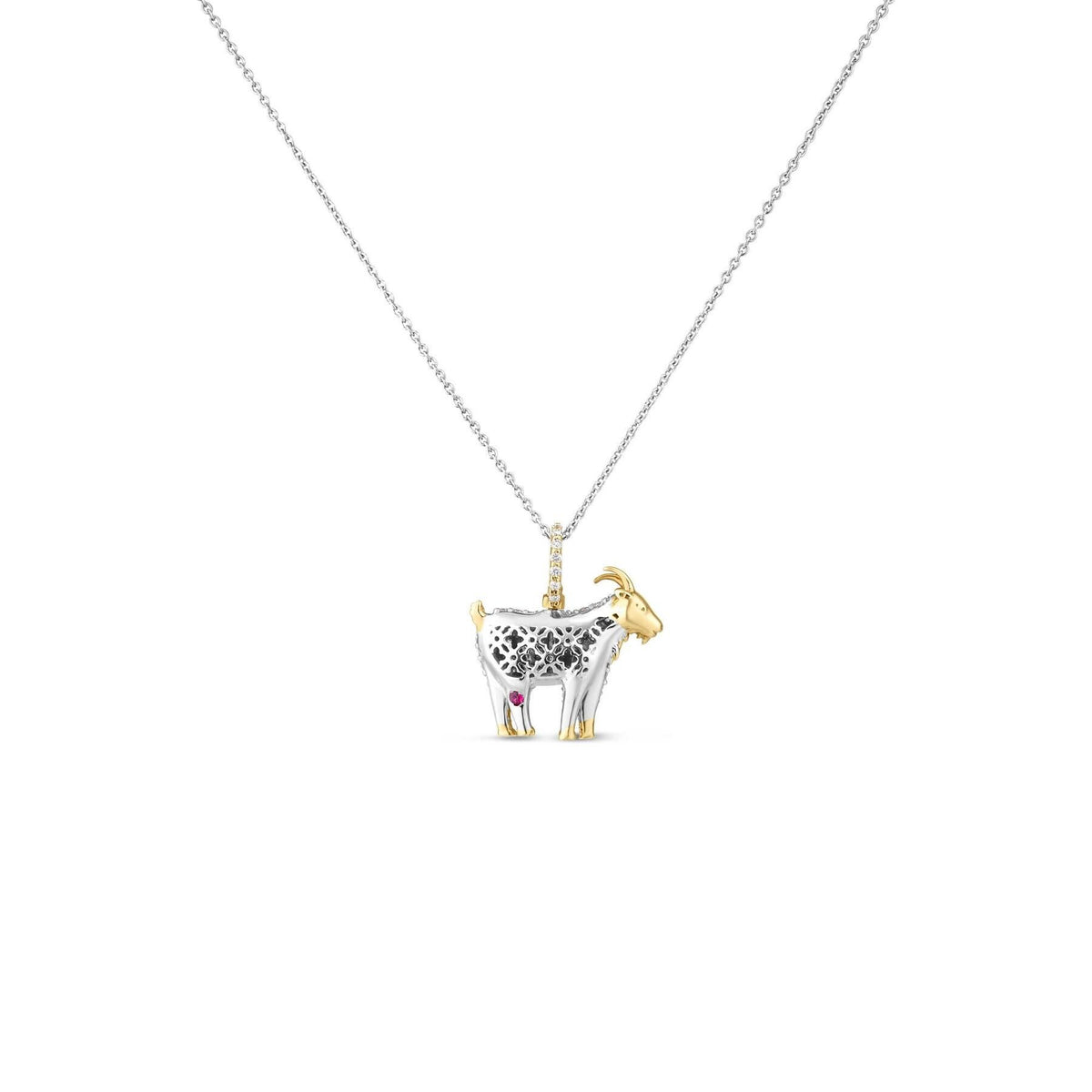 Diamond Goat Pendant | .58tw