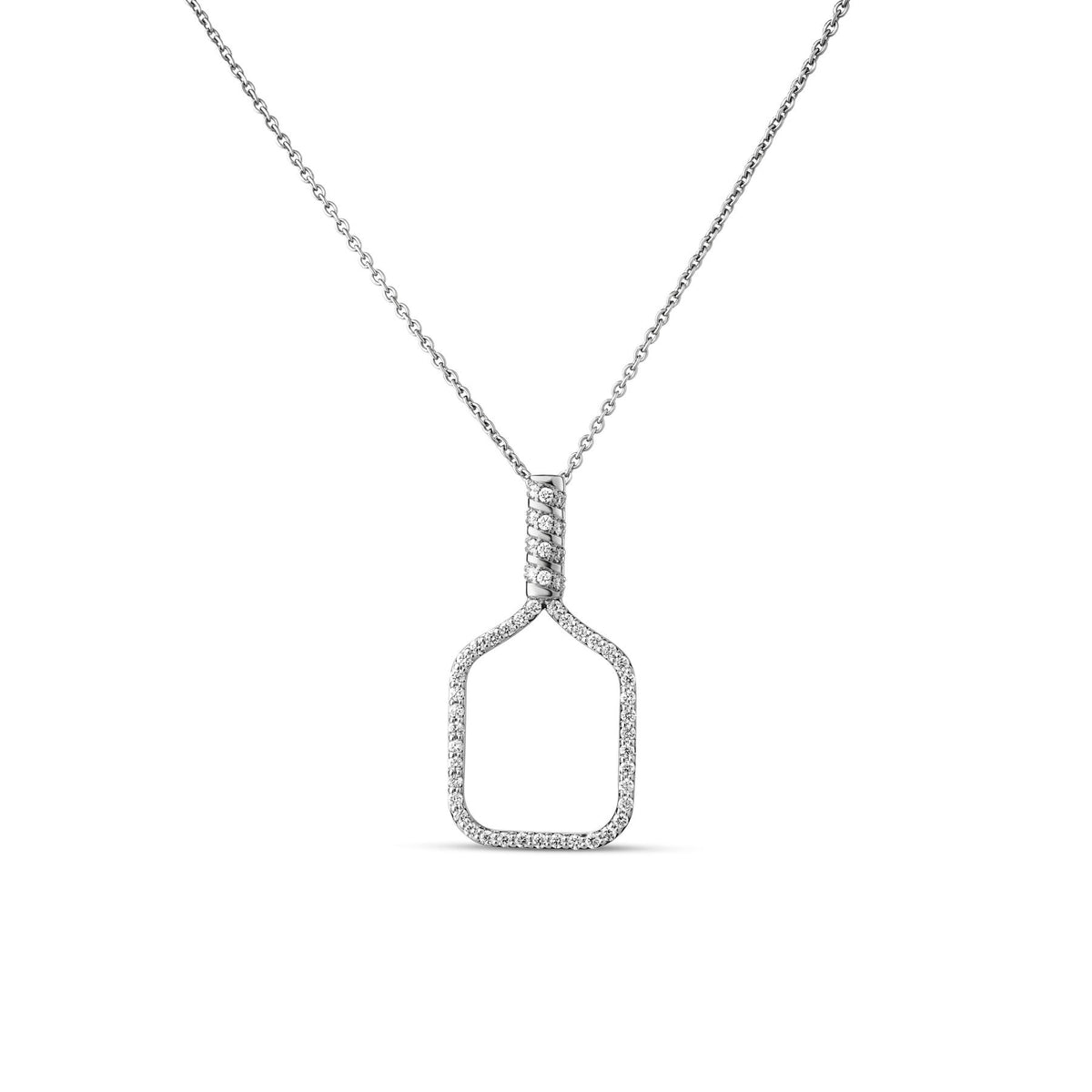 Diamond Pickleball Paddle Frame Pendant | .16tw