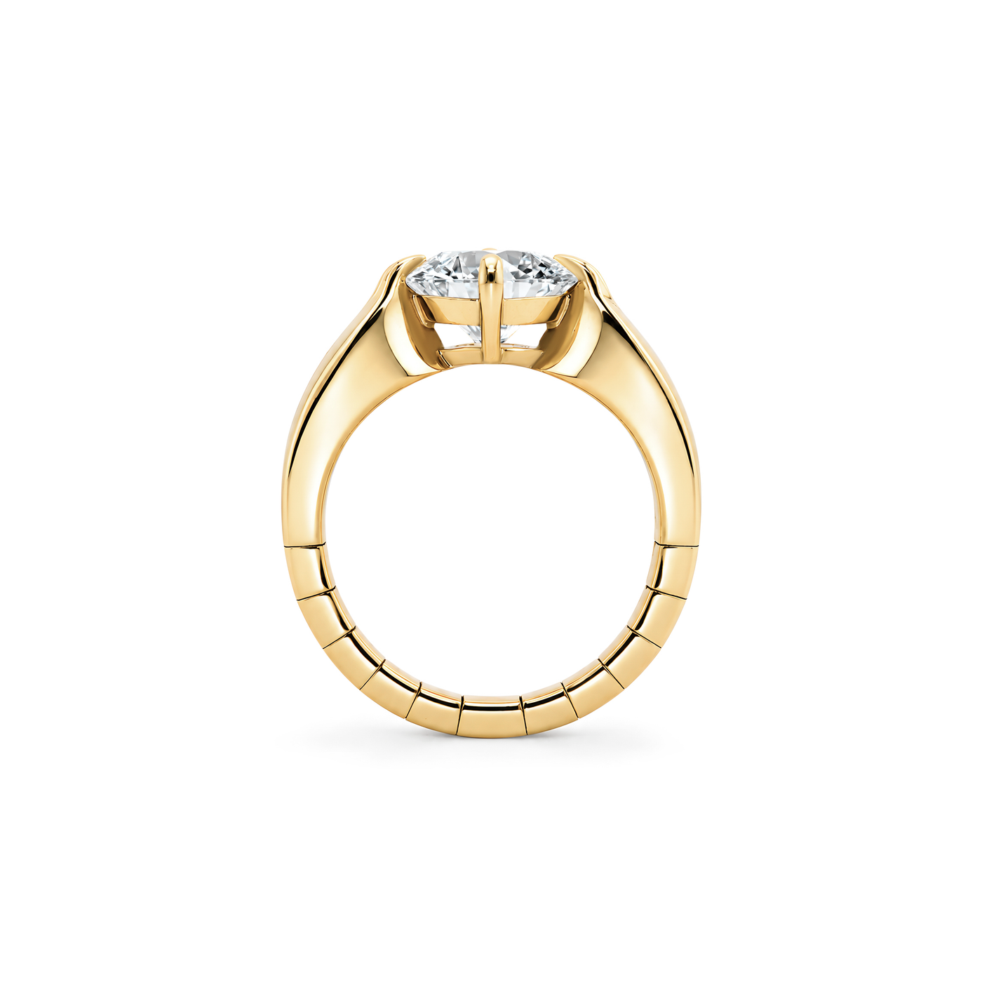 Round Brilliant Diamond Stretch Solitaire Ring | 2.13ct