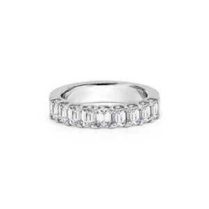 Emerald Cut Diamond 1/2 Band | 1.66TW