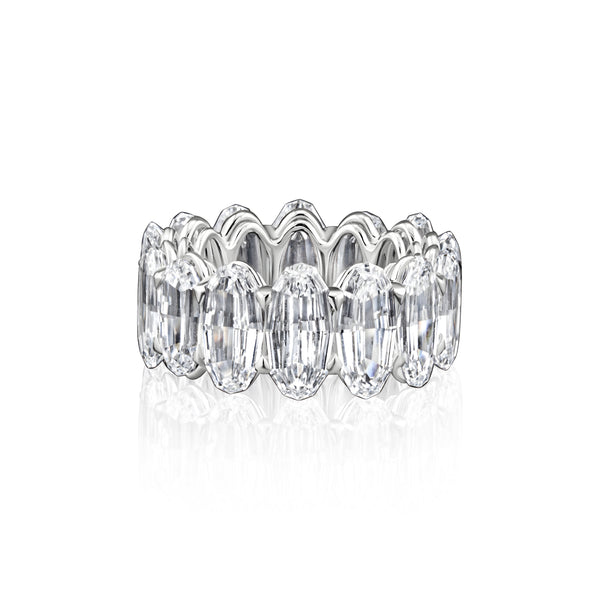 Step-Cut Oval Diamond Eternity Band | 14.10tw
