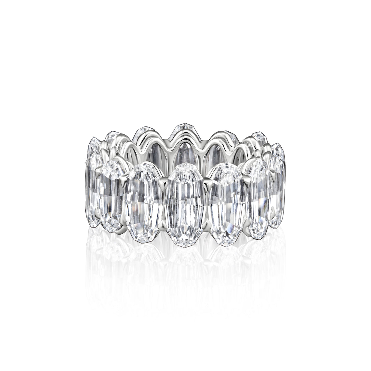 Step-Cut Oval Diamond Eternity Band | 14.10tw