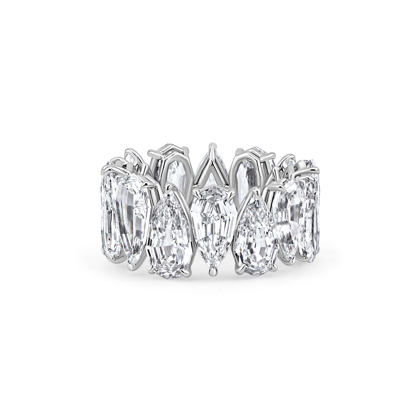 Step Cut Pear Shape Diamond Eternity Band | 14.52tw