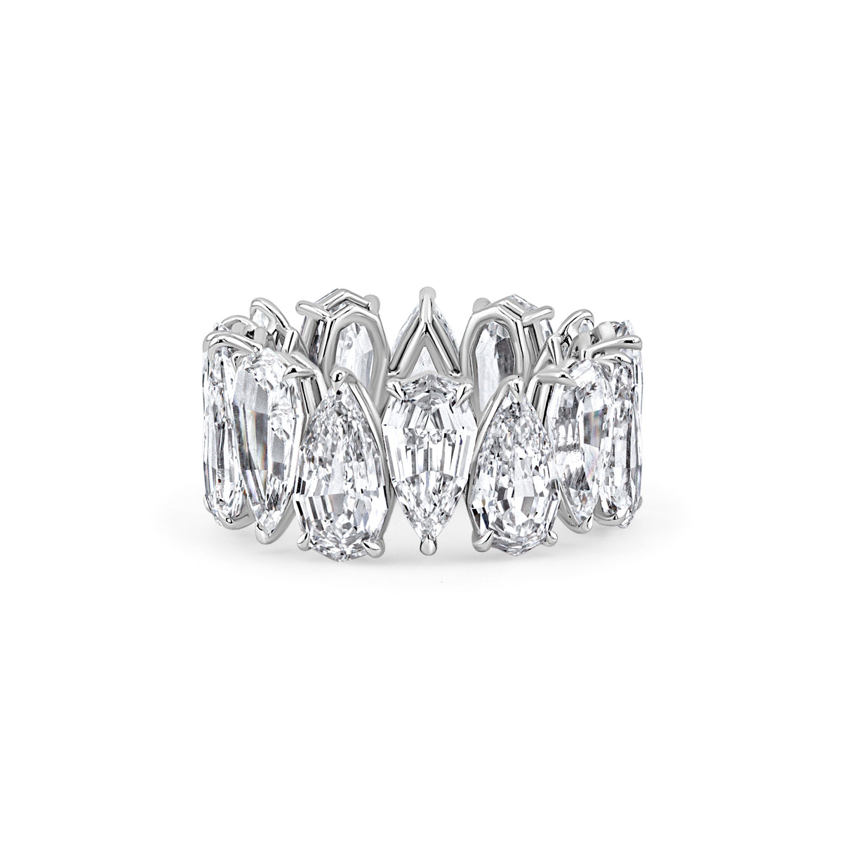 Step Cut Pear Shape Diamond Eternity Band | 14.52tw