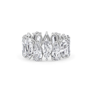 Step Cut Pear Shape Diamond Eternity Band | 14.52tw