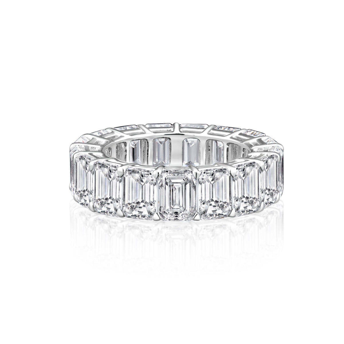 Emerald Cut Diamond Eternity Band | 11.97tw