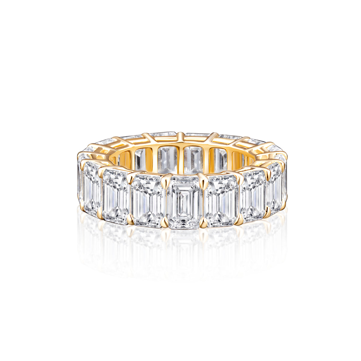 Emerald Cut Diamond Eternity Band | 12.05tw