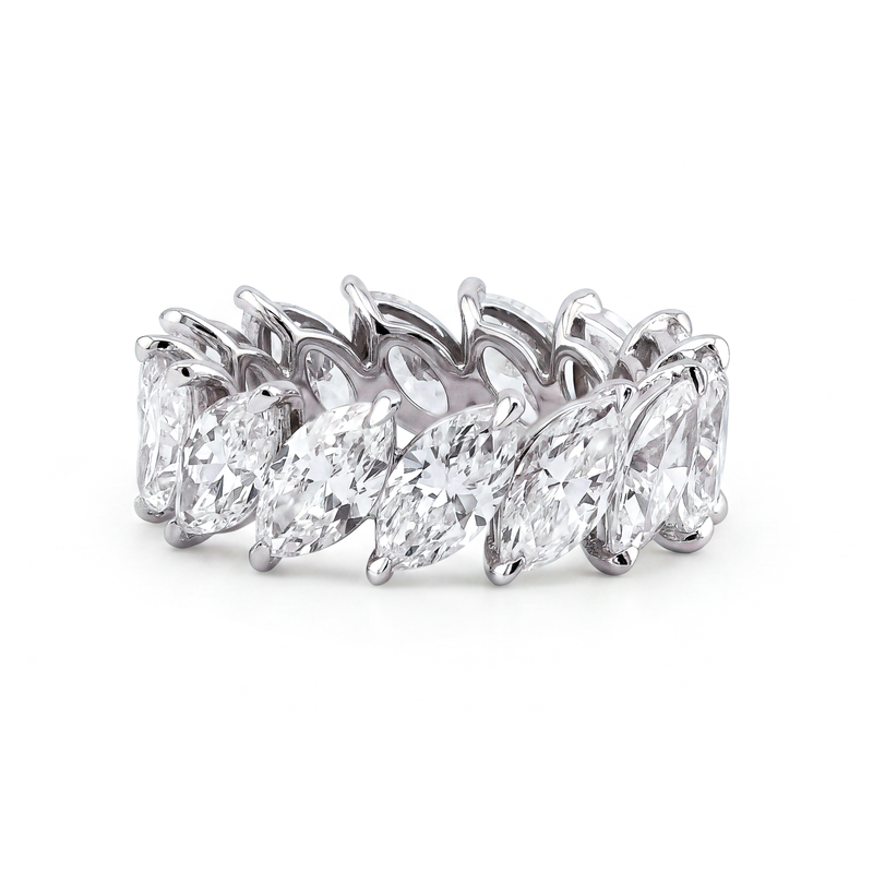 Slanted Marquise Diamond Eternity Band | 7.11tw