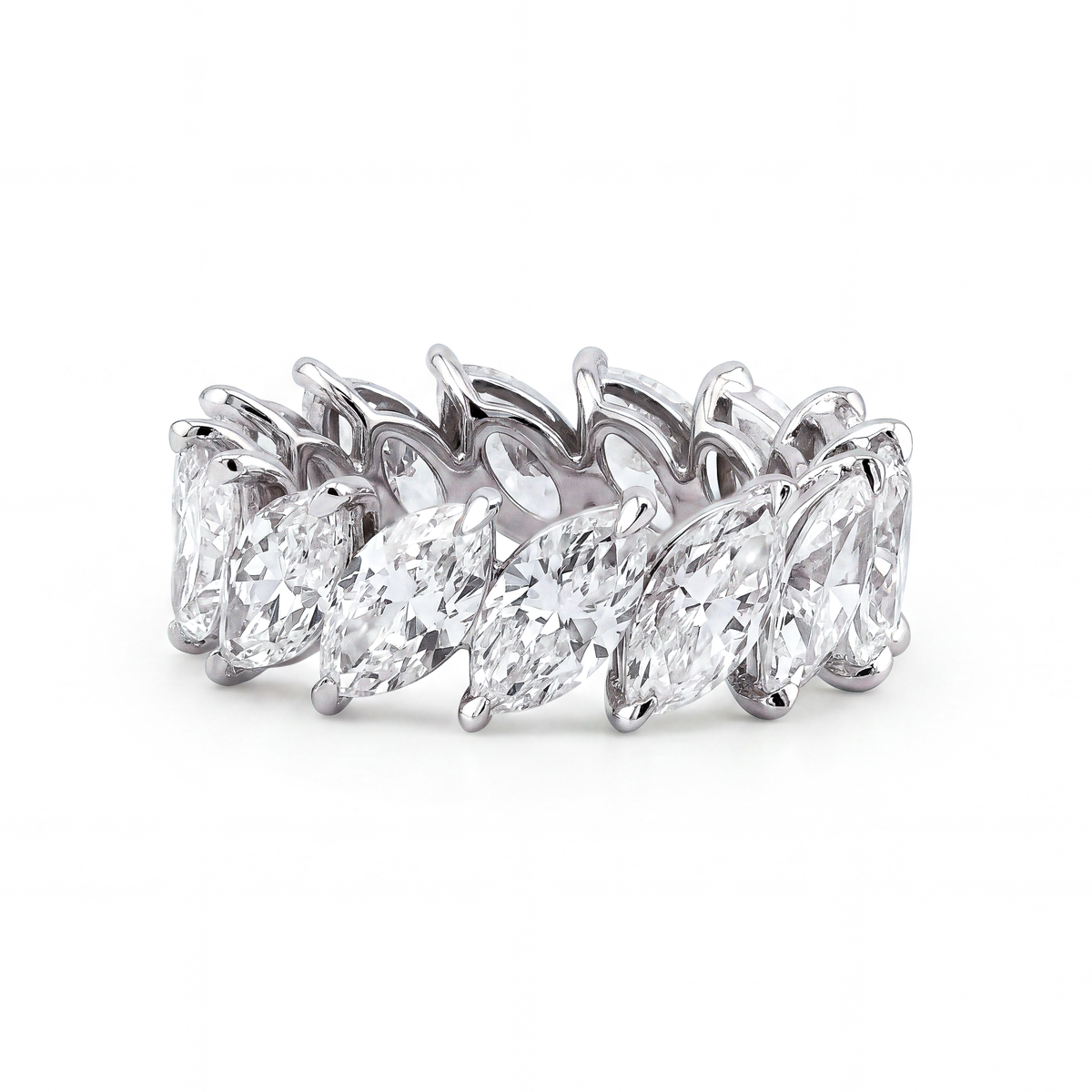 Slanted Marquise Diamond Eternity Band | 7.11tw