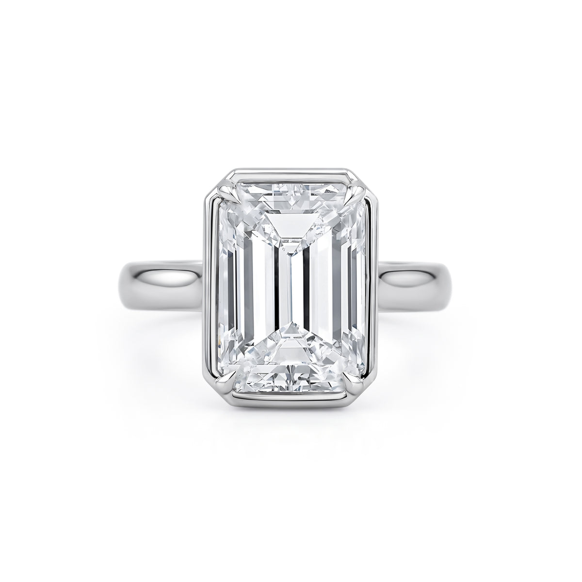 Emerald Cut Diamond Solitaire Ring | 6.75ct