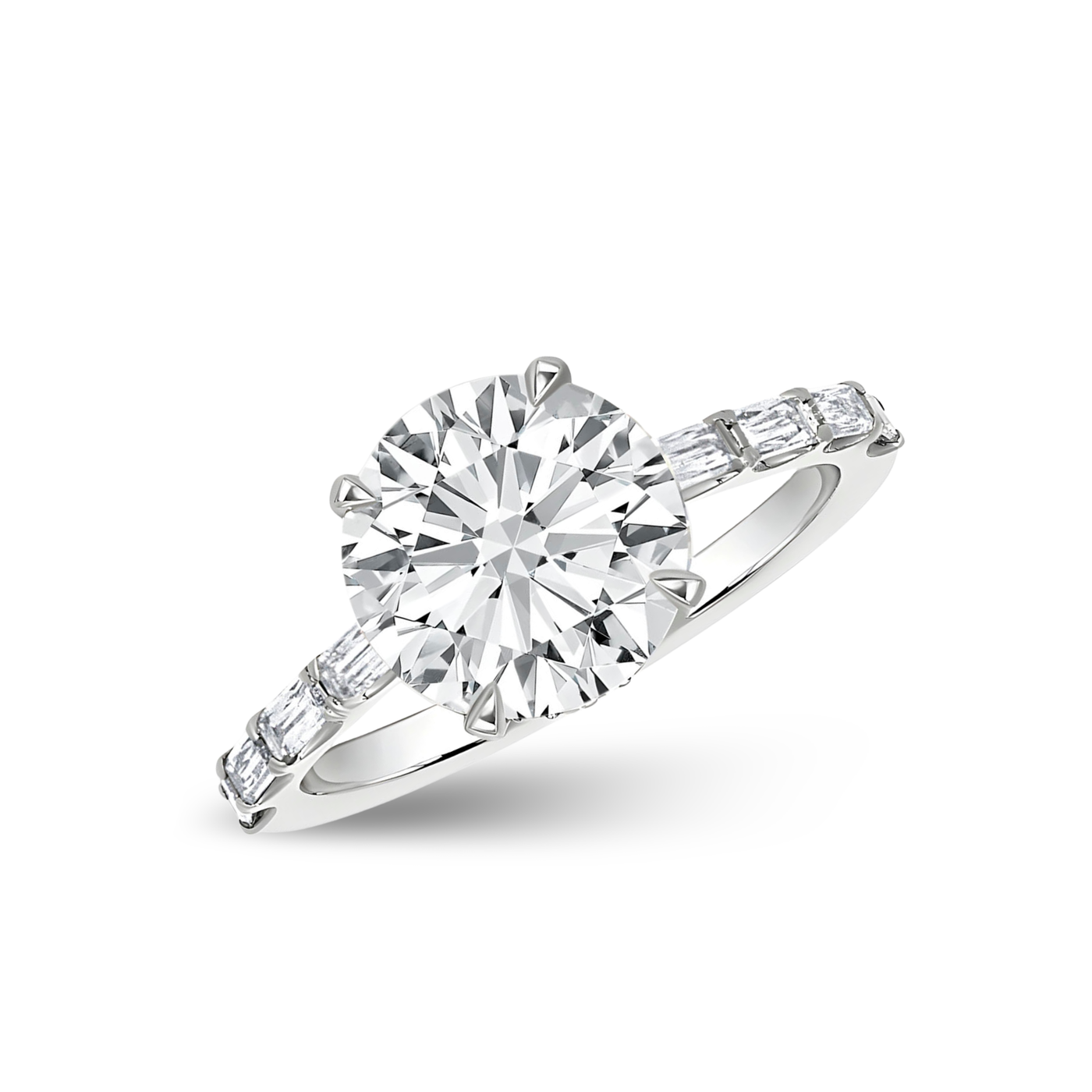 Round Brilliant and Alara Diamond Ring | 3.50tw