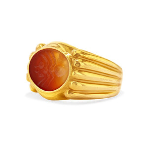 Carnelian Scorpion Ring