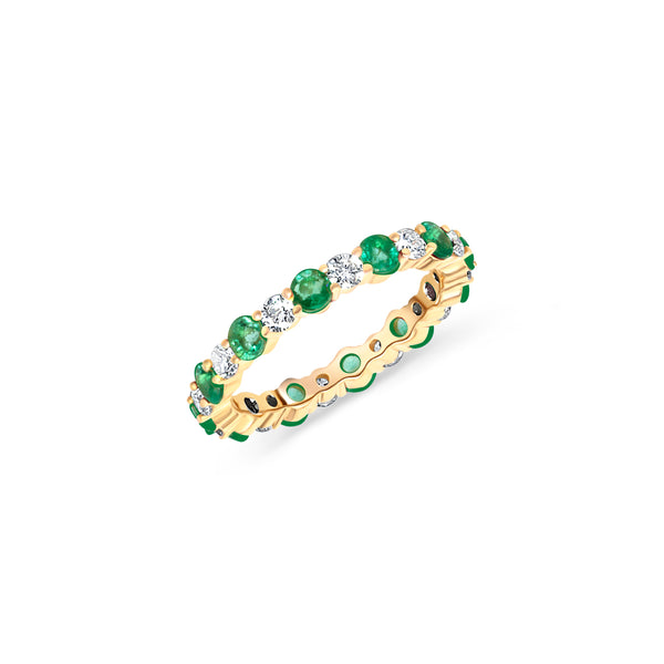 Diamond & Emerald Eternity Band | 1.93tw