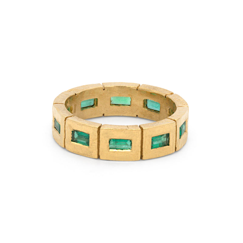 Baguette Emerald Band