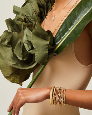 Princess Satin Fleur de Lis Diamond Slim Bangle