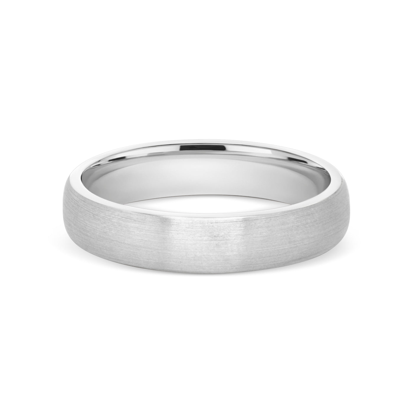 Satin Grey Gold Band