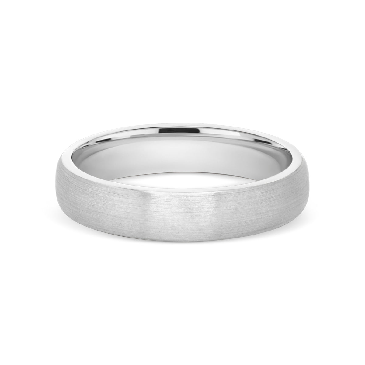 Satin Grey Gold Band