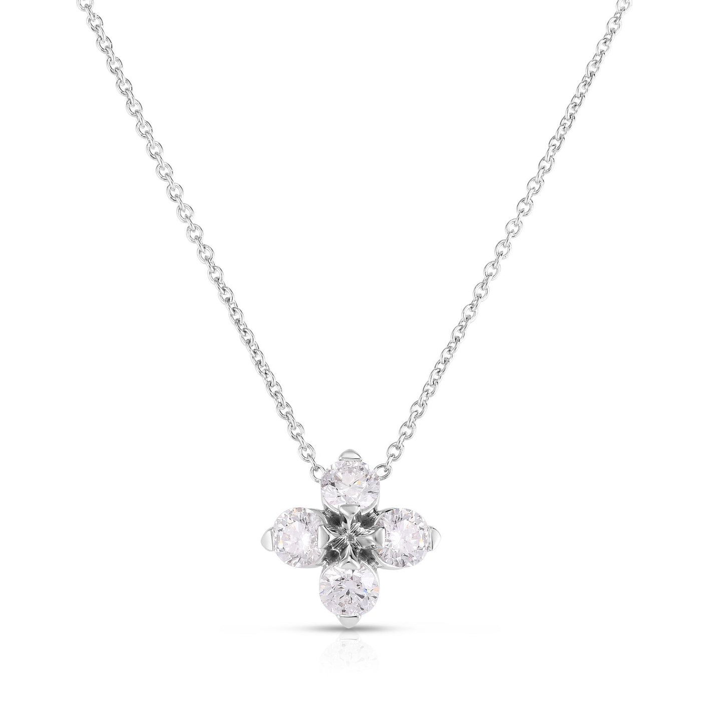 Love In Verona Diamond Flower Necklace