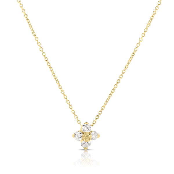 Love in Verona Small Flower Diamond Necklace