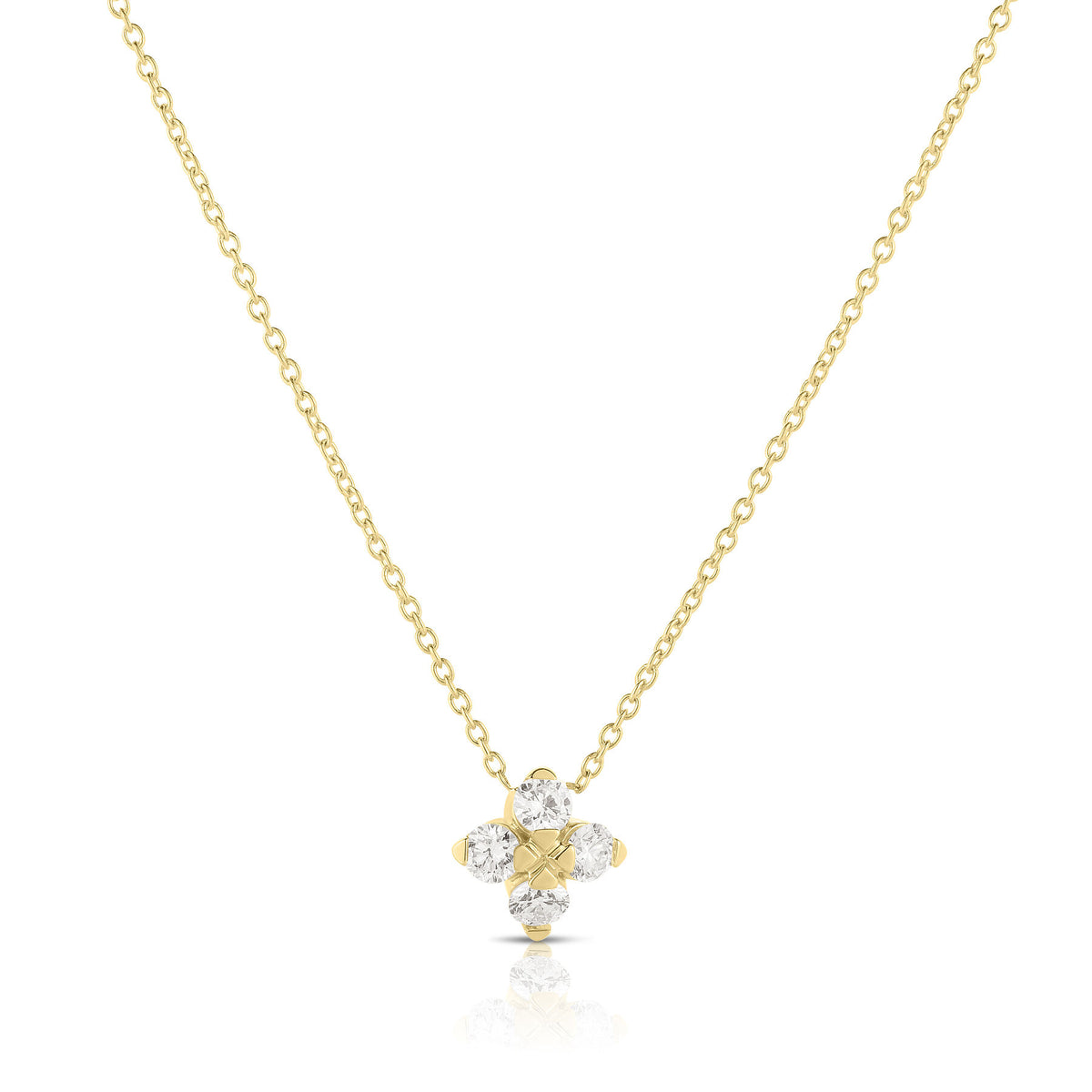Love in Verona Small Flower Diamond Necklace
