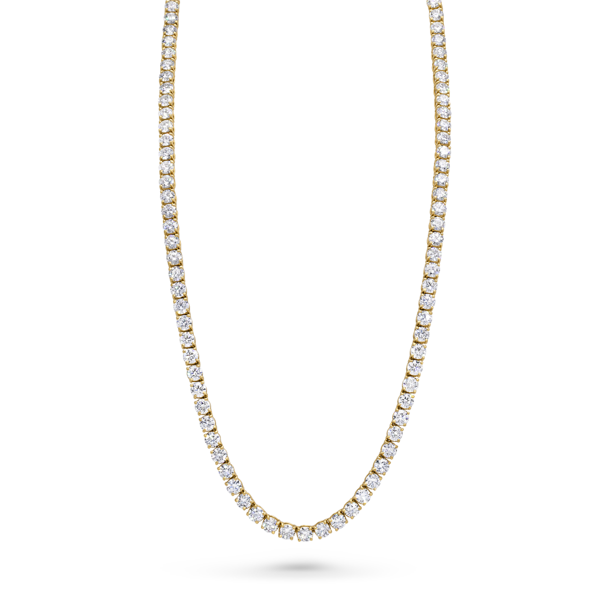 Round Brilliant Diamond Tennis Necklace | 29.83tw