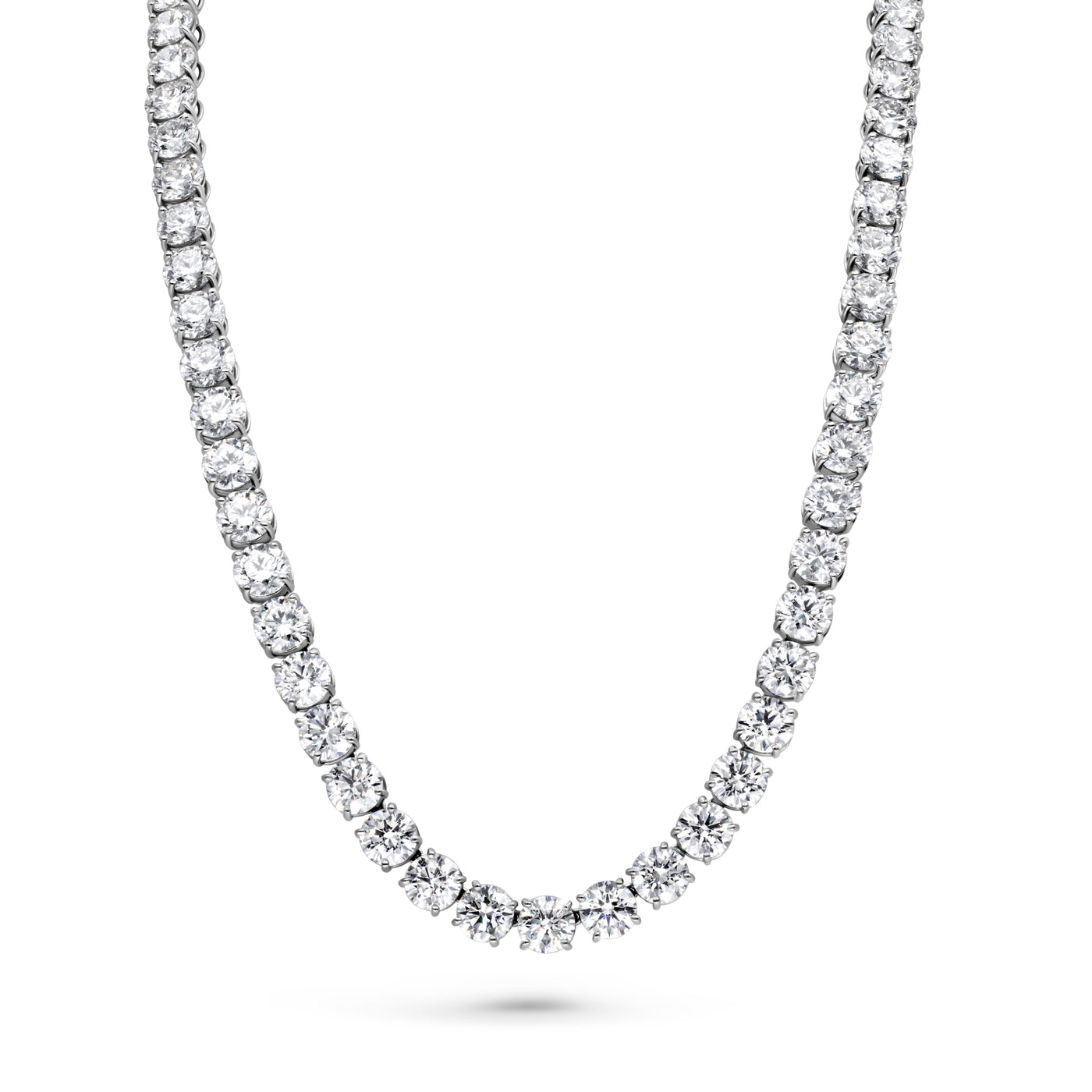Round Diamond Tennis Necklace | 61tw