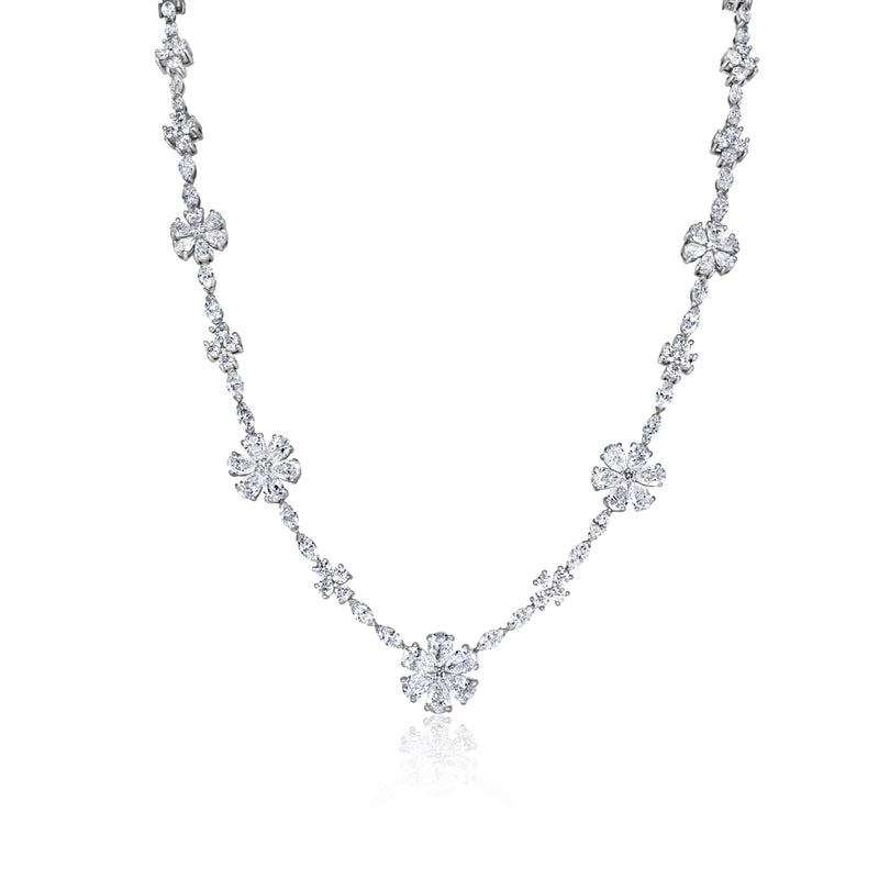 Diamond Flower Necklace | 14.52tw