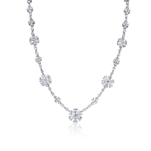 Diamond Flower Necklace | 14.52tw