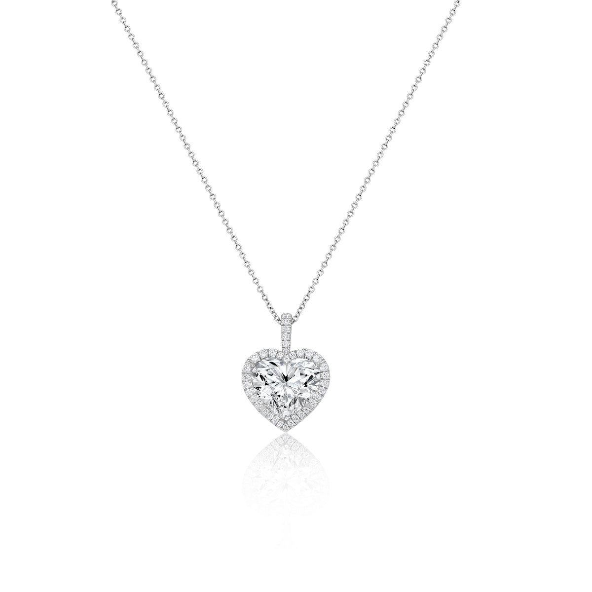 Heart Shape Diamond Pendant | 3.51tw
