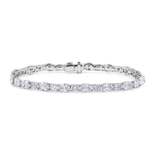 Oval and Cushion Cut Diamond Bracelet | 12.95tw