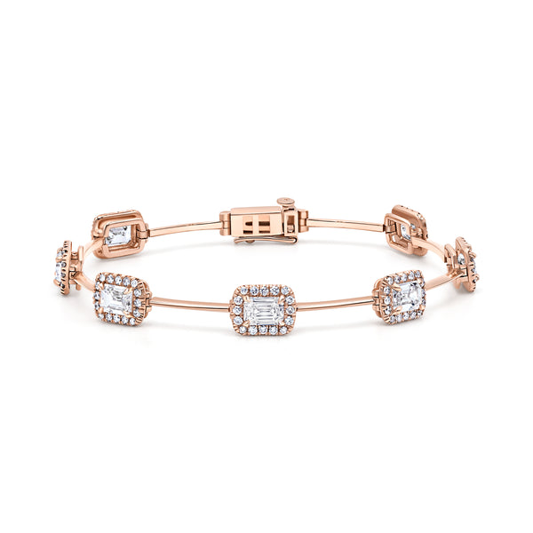 Diamond Station Bar Bracelet