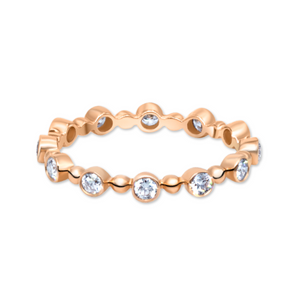 Bezel Bead Diamond Eternity Band | .48tw