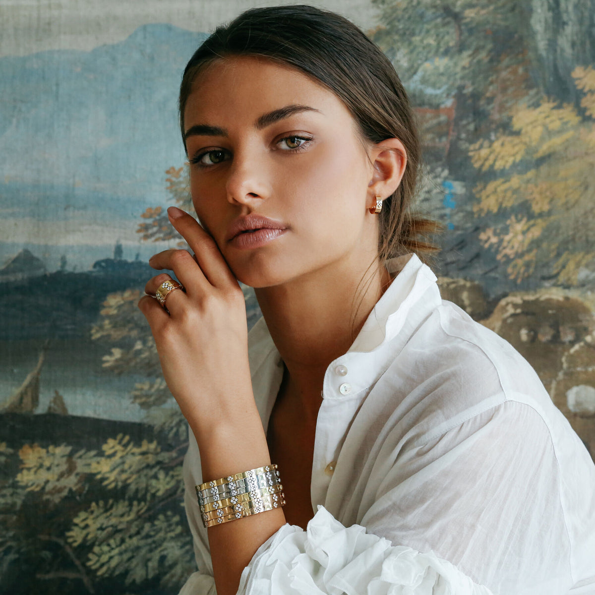 Love in Verona Narrow Width Diamond Bangle