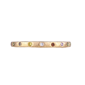 Dunes Narrow Multi-Color Diamond Band