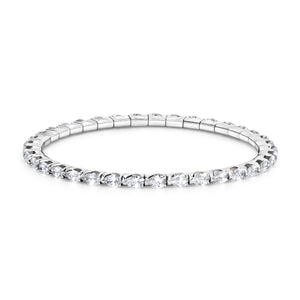 Pear Shape Diamond Stretch Bracelet