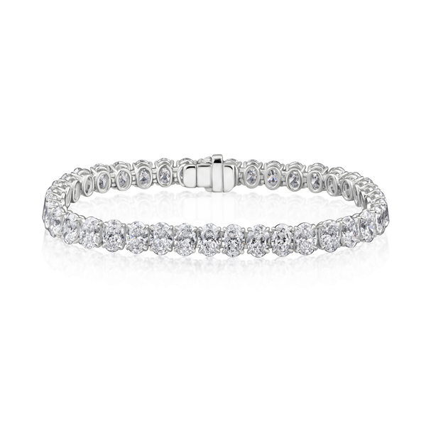 Oval Diamond Tennis Bracelet | 16.05tw