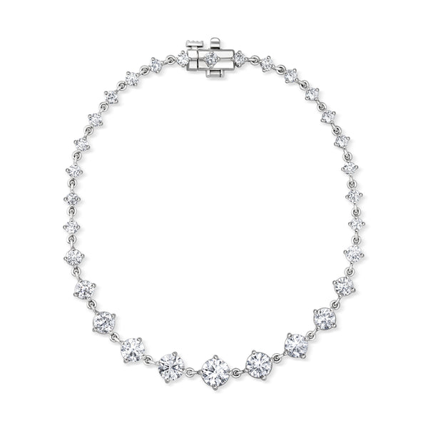 Graduated Diamond Link Bracelet