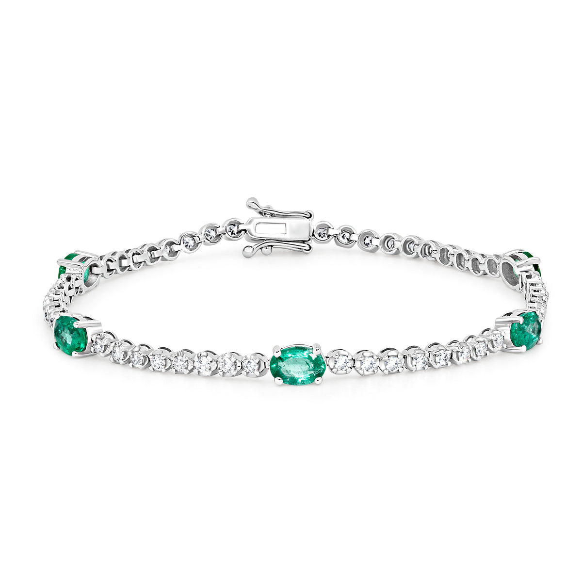 Emerald & Diamond Bracelet | 3.00tw