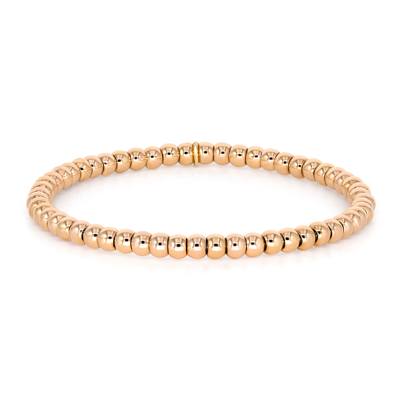 Rose Gold Bead Stretch Bracelet