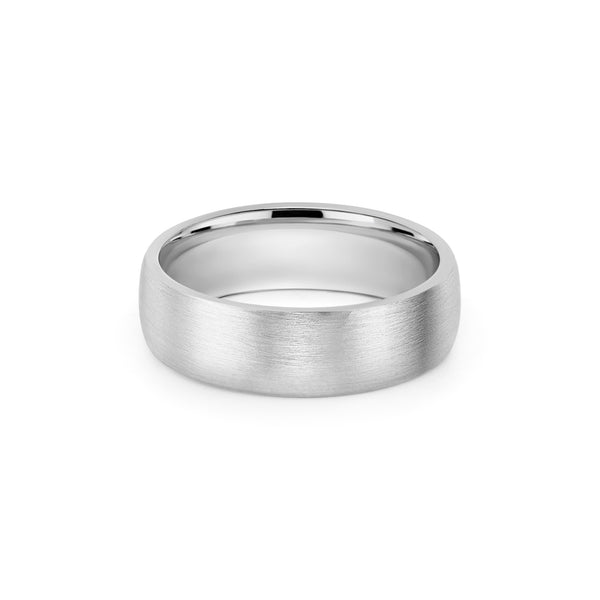 Satin Grey Gold Band