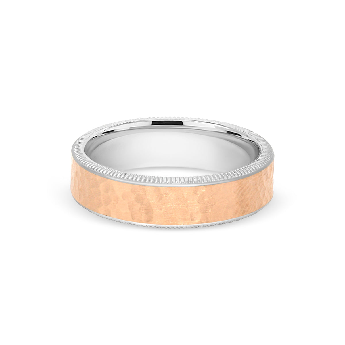 Hammered Center Mixed Metal Band